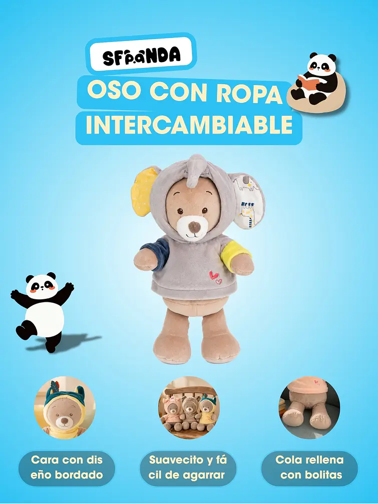 PELUCHE DE OSO C/U 5