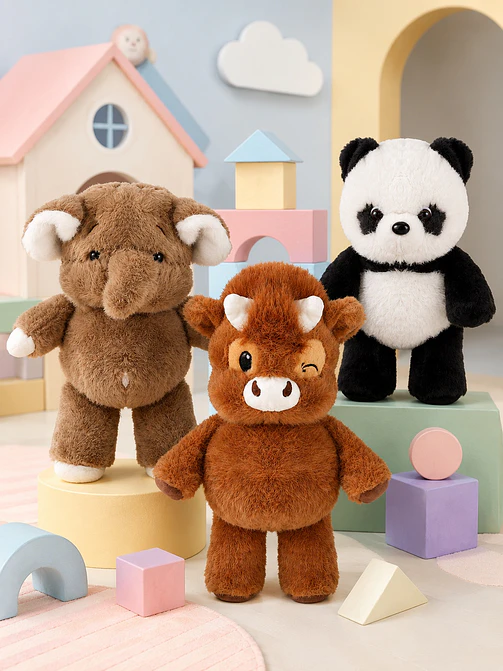 PELUCHE DE ANIMALES C/U 4