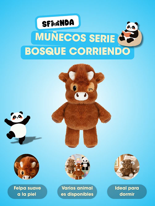PELUCHE DE ANIMALES C/U 6