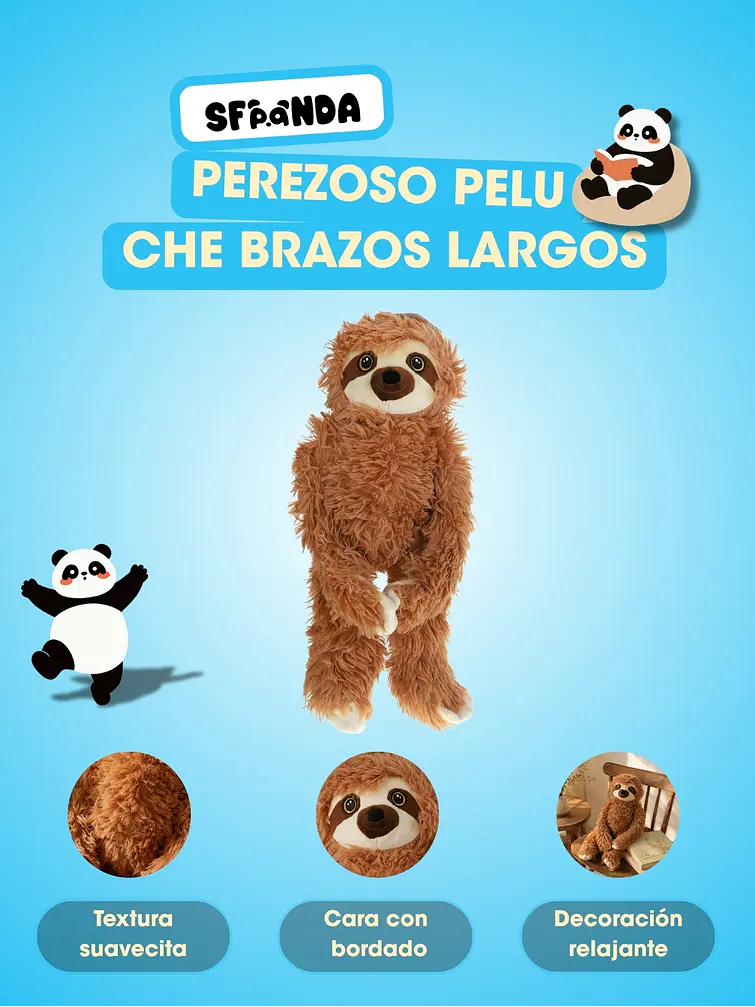 PELUCHE DE PEREZOSO C/U 5
