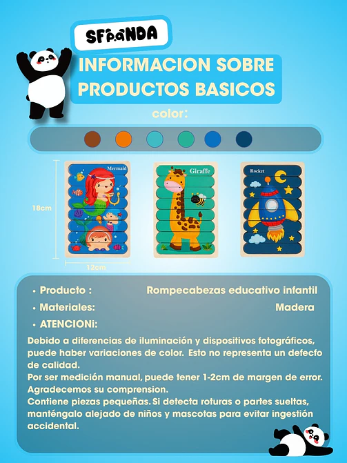 ROMPECABEZAS DE MADERA C/U 5