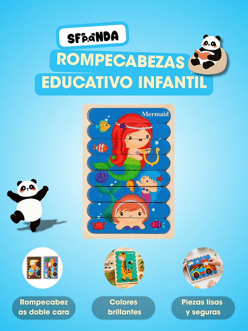 ROMPECABEZAS DE MADERA C/U 6