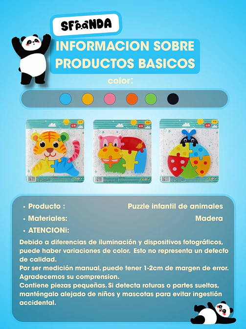 ROMPECABEZAS DE MADERA C/U 4