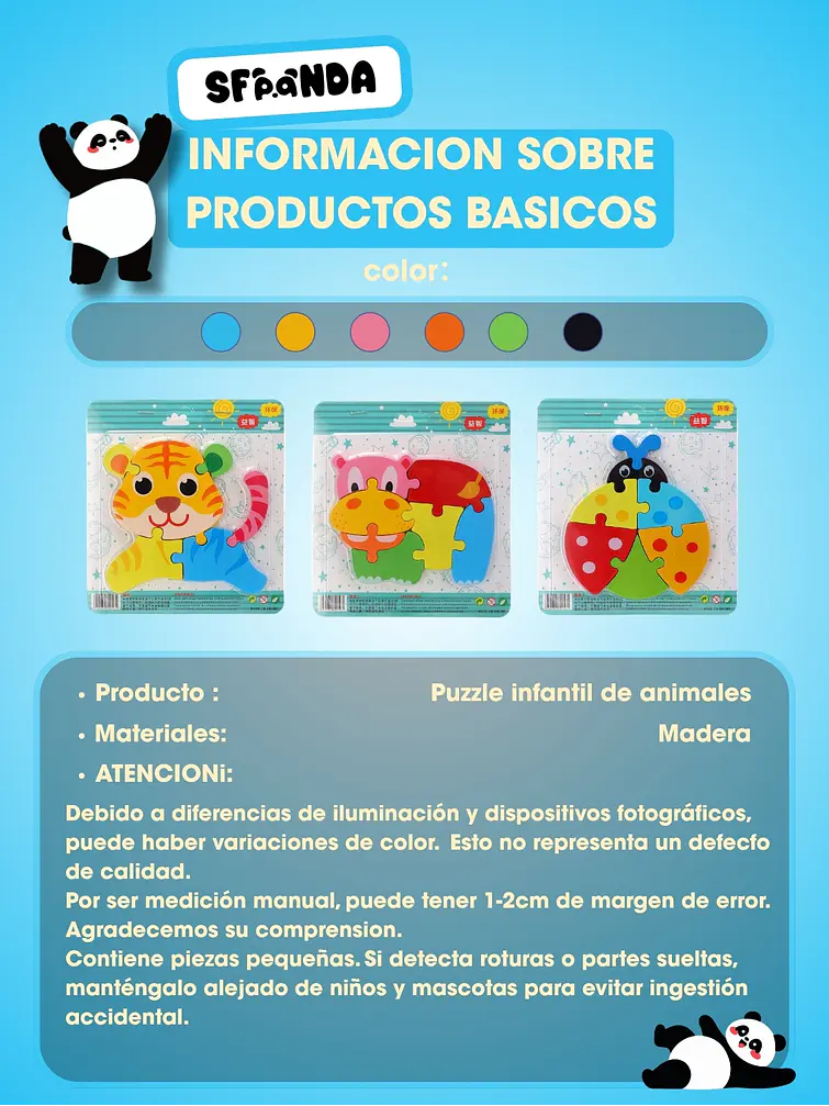 ROMPECABEZAS DE MADERA C/U 4