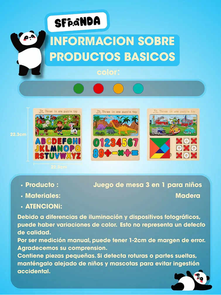 JUEGO DE ENCASTRE C/U 4
