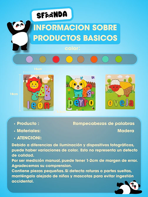 ROMPECABEZAS DE MADERA C/U 5