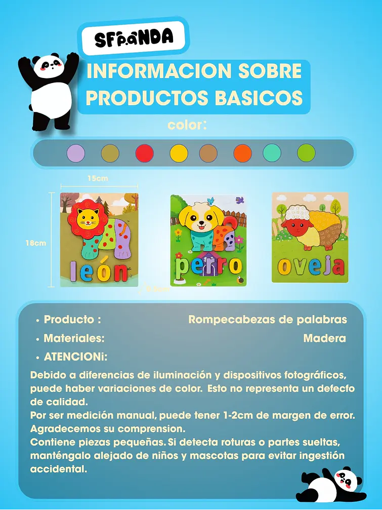 ROMPECABEZAS DE MADERA C/U 5