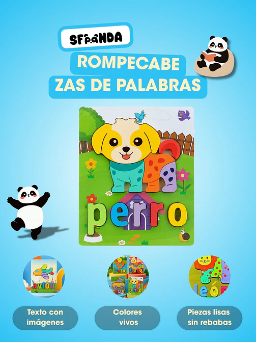 ROMPECABEZAS DE MADERA C/U 6