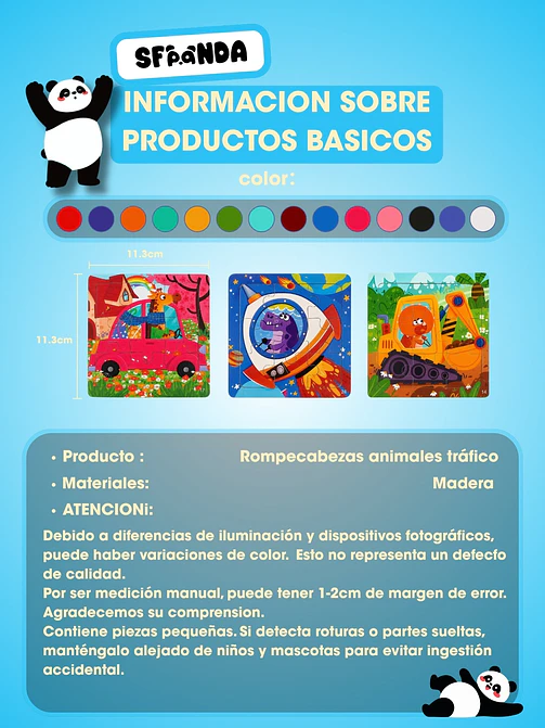 ROMPECABEZAS DE MADERA C/U 5