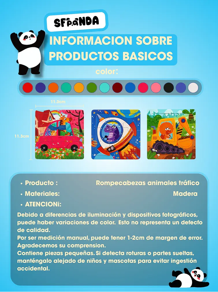 ROMPECABEZAS DE MADERA C/U 5