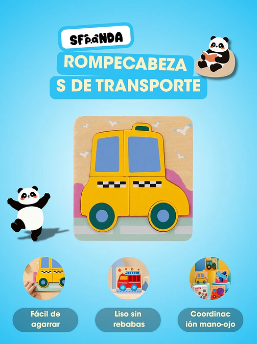 ROMPECABEZAS DE MADERA C/U 6