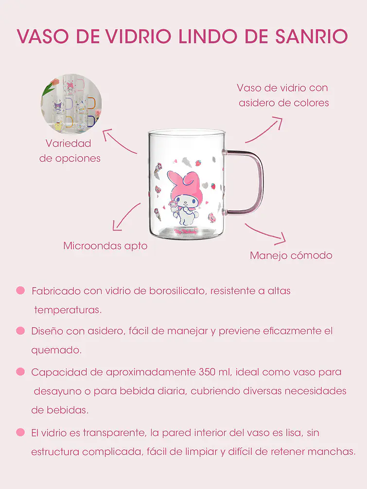 VASO 350ML C/U 8