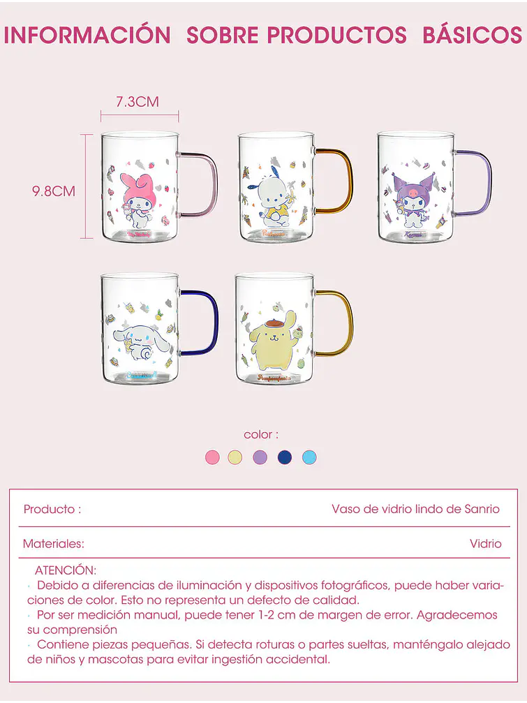 VASO 350ML C/U 9