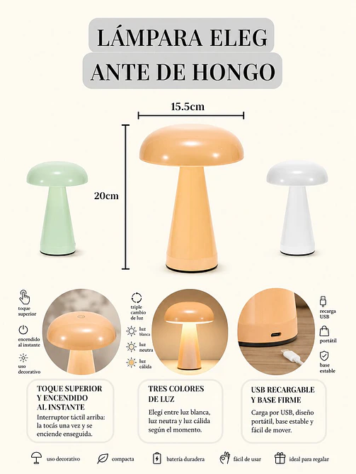 VELADOR LED HONGO C/U 5