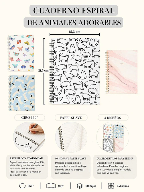 CUADERNO ANILLADO A5 C/U 6