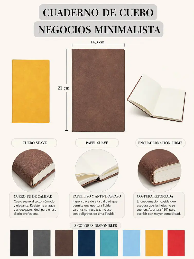 CUADERNO EJECUTIVO A5 C/U 6