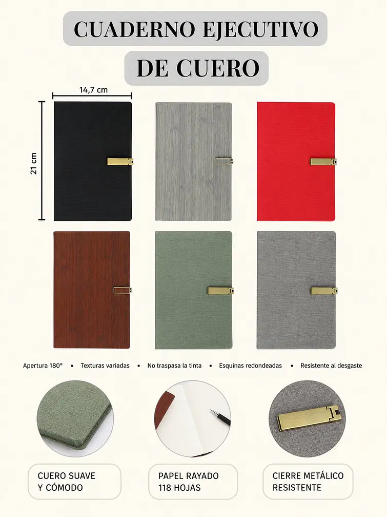 CUADERNO EJECUTIVO A5 C/U 6