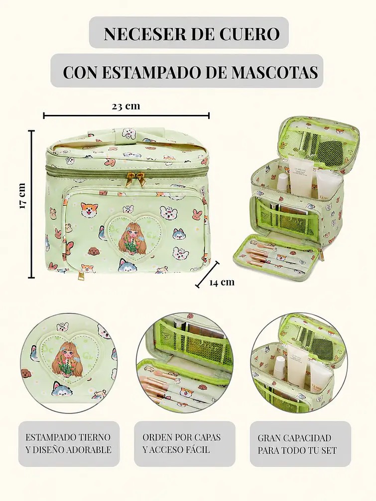 NECESER ESTAMPADO DE VIAJE C/U 6