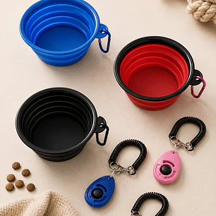 PLATO PLEGABLE PARA MASCOTAS C/U
