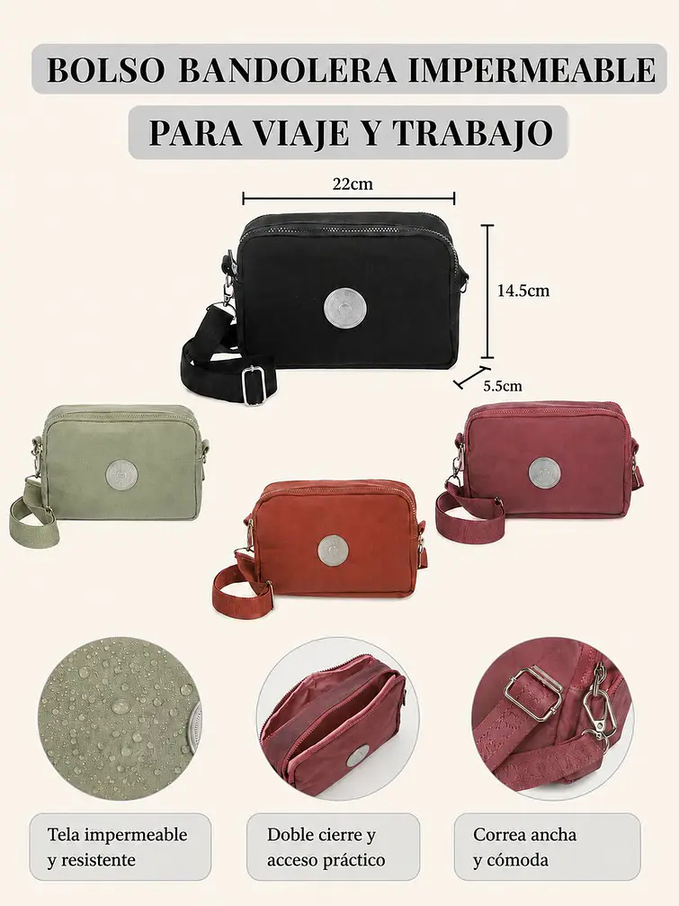 BANDOLERA DE POLIESTER C/U 6