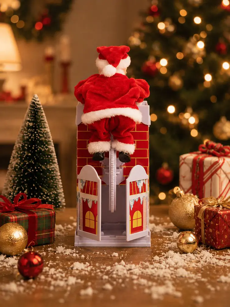 ADORNO NAVIDAD CHIMENEA C/U 1