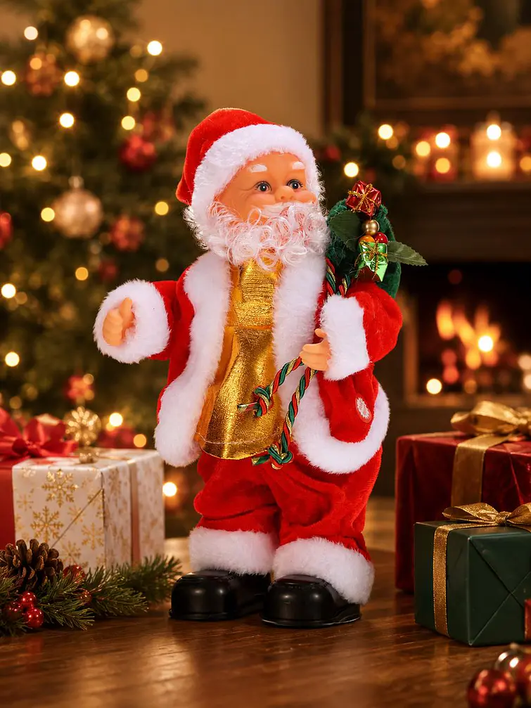 ADORNO NAVIDAD PAPA NOEL C/U 4
