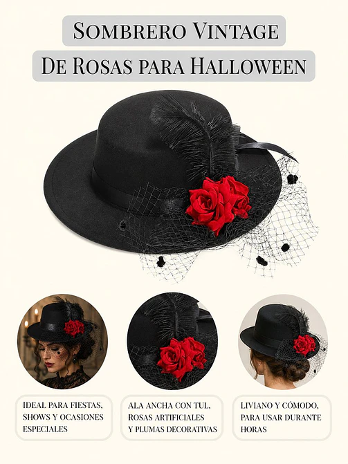 SOMBRERO PARA DISFRAZ C/U 6