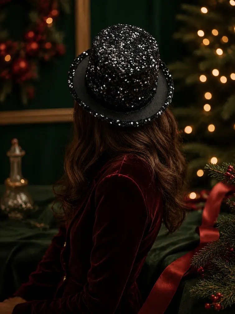 SOMBRERO DE LENTEJUELAS C/U 4