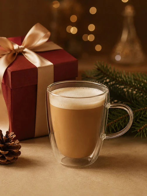 TAZA DOBLE VIDRIO 300 ML C/U 1