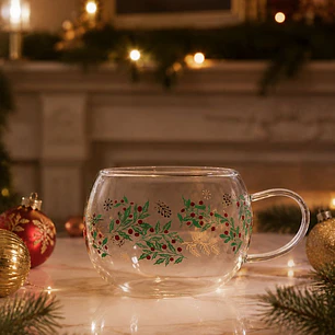 TAZA DOBLE VIDRIO C/U