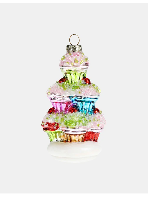 ADORNO NAVIDEÑO DE VIDRIO C/U 3