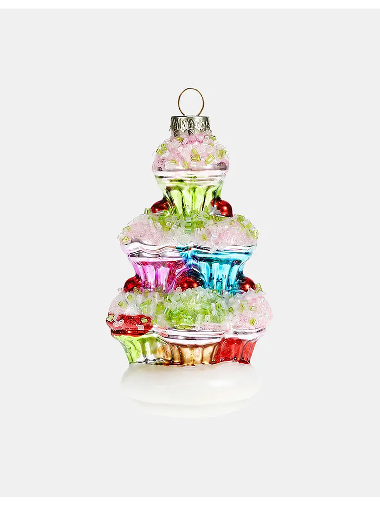 ADORNO NAVIDEÑO DE VIDRIO C/U 3