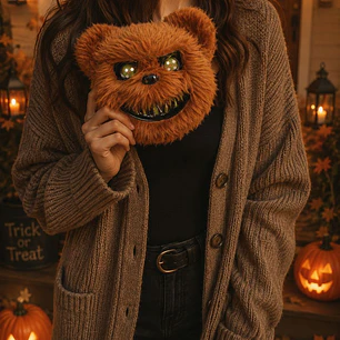 MASCARA OSO HALLOWEEN C/U                         