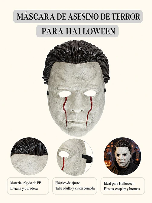 MASCARA HALLOWEEN C/U 6