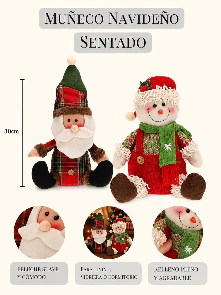 ADORNO DE NAVIDAD C/U 5