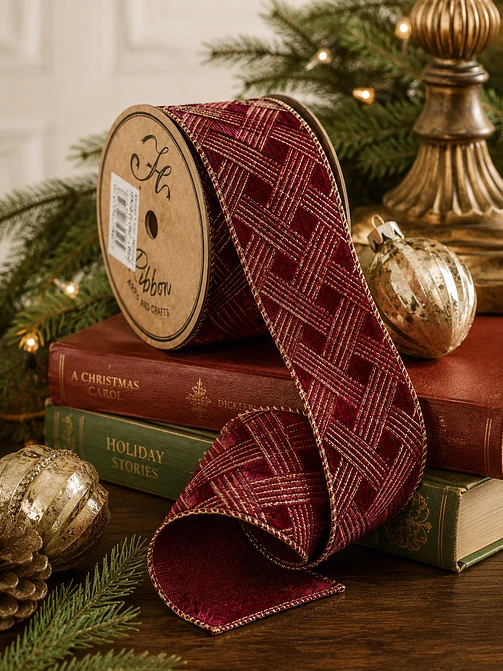 CINTA NAVIDEÑA DE POLIESTER C/U 4