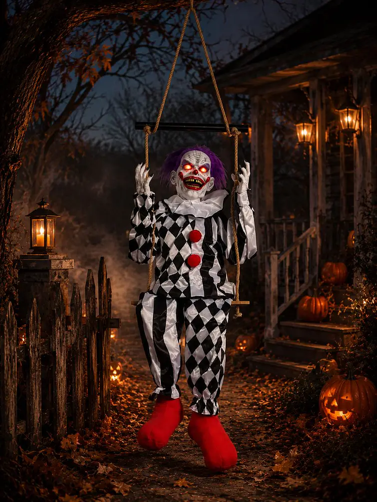 ADORNO DE HALLOWEEN PAYASO C/U 2
