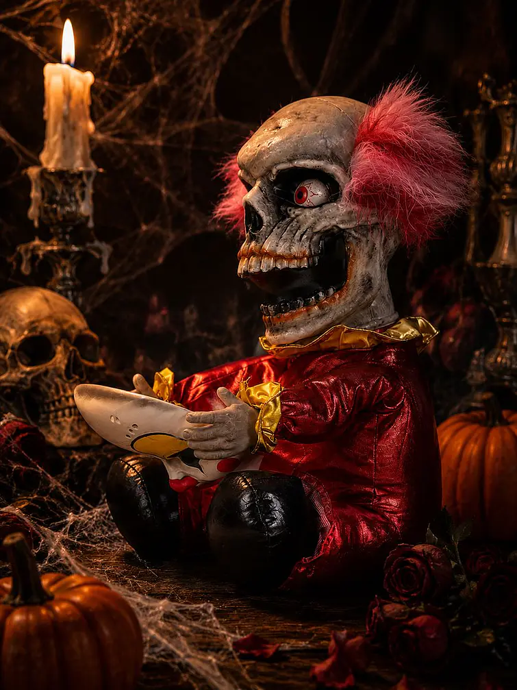 ADORNO DE HALLOWEEN PAYASO C/U 4