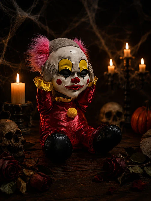 ADORNO DE HALLOWEEN PAYASO C/U 5