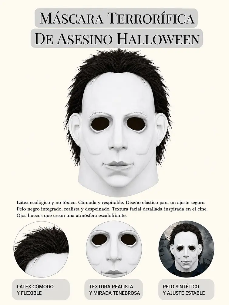 MASCARA HALLOWEEN C/U 5
