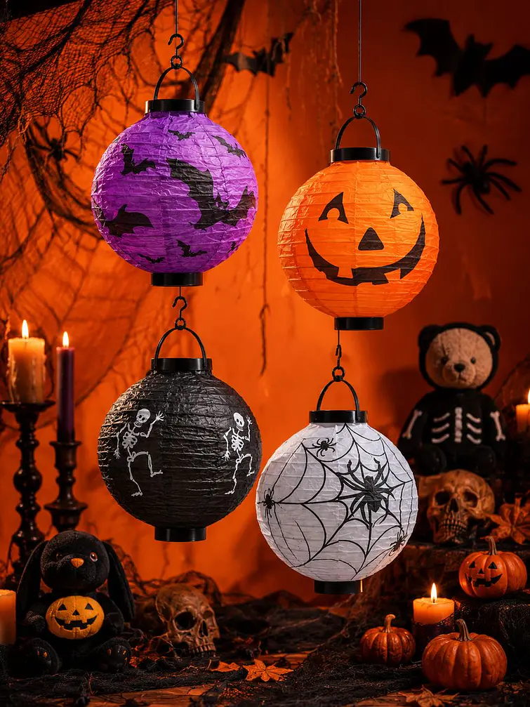 LAMPARA DE PAPEL HALLOWEEN C/U 1