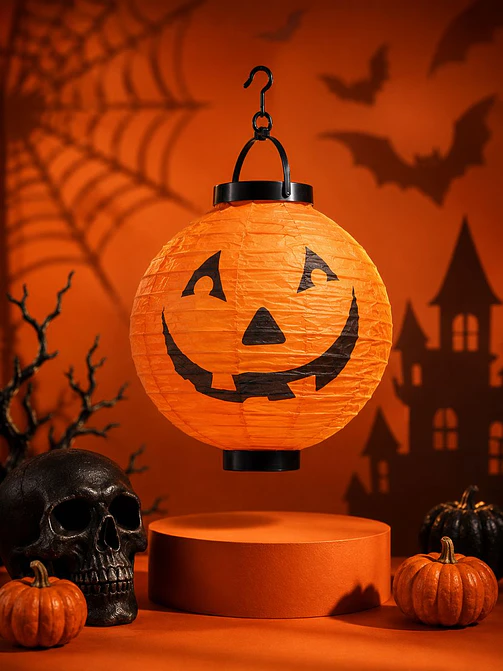 LAMPARA DE PAPEL HALLOWEEN C/U 2