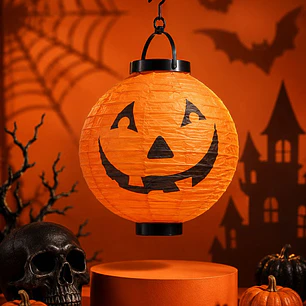 LAMPARA DE PAPEL HALLOWEEN C/U