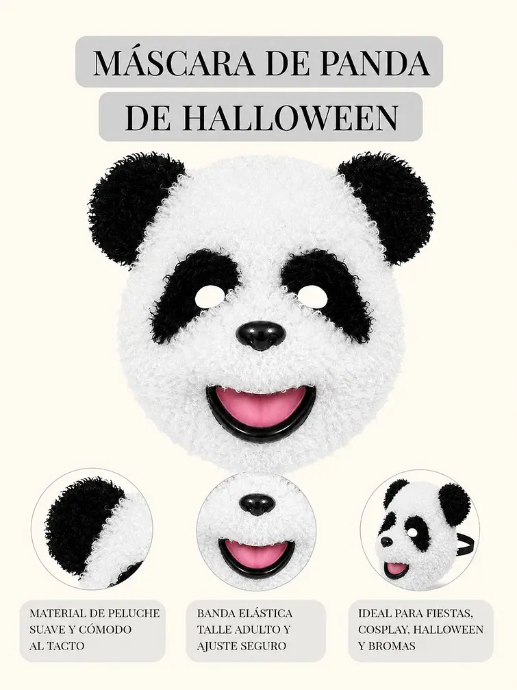 MASCARA PANDA C/U 5