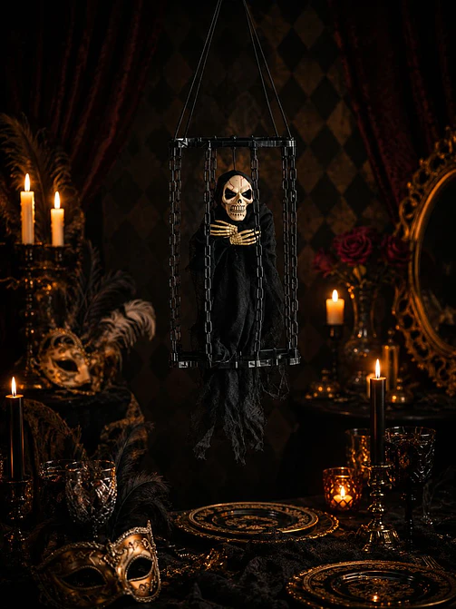 ADORNO DE HALLOWEEN ESQUELETO C/U 4