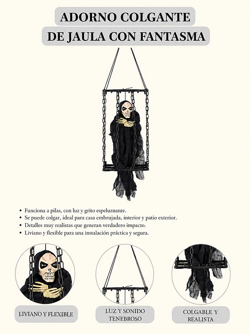 ADORNO DE HALLOWEEN ESQUELETO C/U 5
