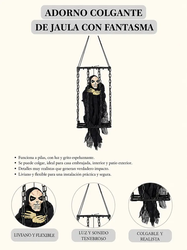 ADORNO DE HALLOWEEN ESQUELETO C/U 5