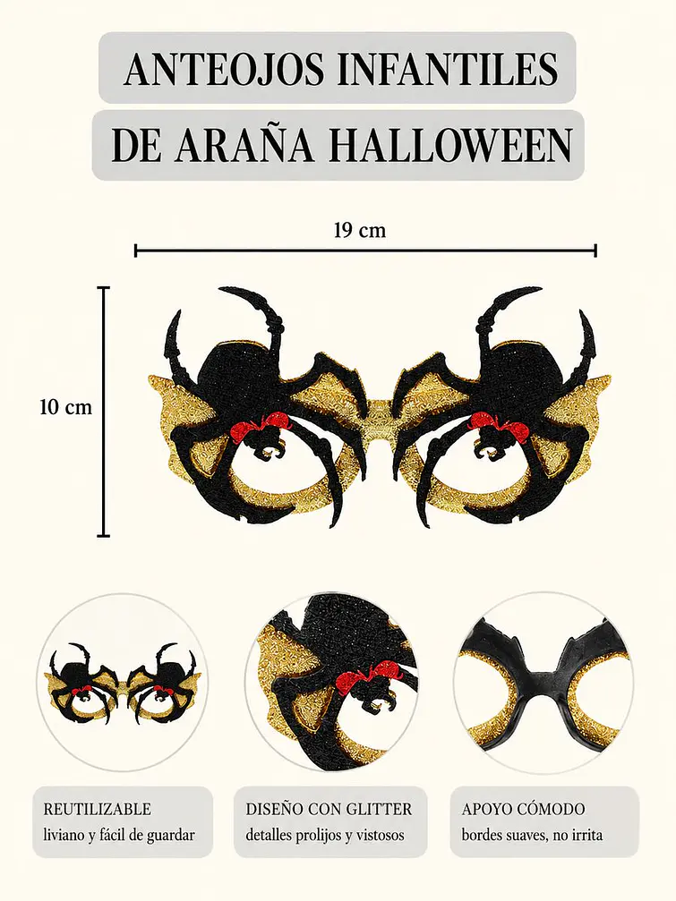 ANTEOJOS HALLOWEEN C/U 5