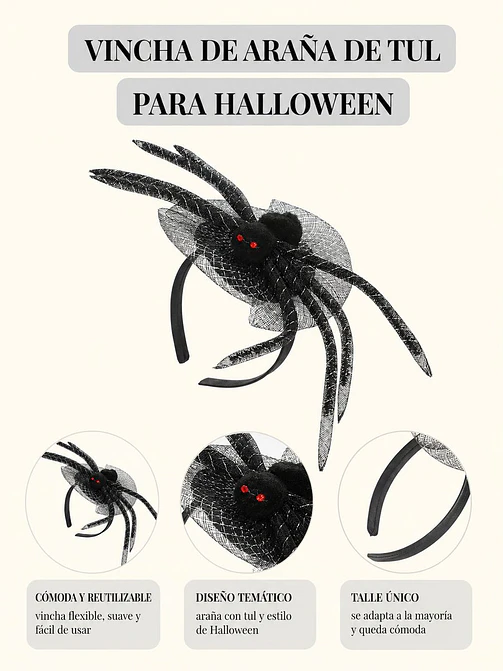 VINCHA HALLOWEEN C/U 5