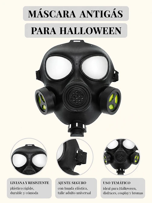 MASCARA HALLOWEEN C/U 6